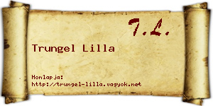 Trungel Lilla névjegykártya